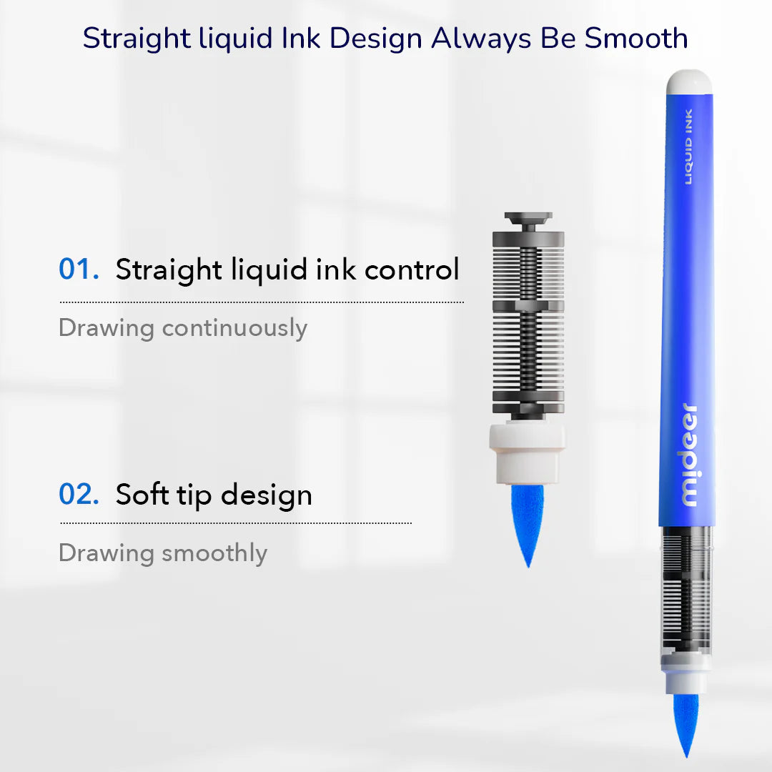 Mideer - Straight Liquid Acrylic Markers 36 Colors