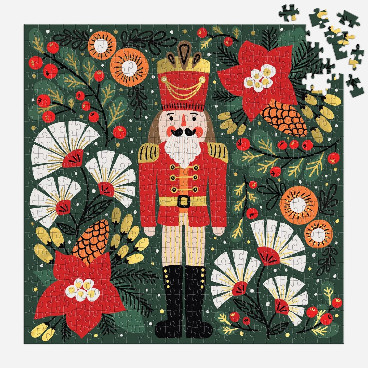 Galison - 500 Piece Foil Puzzle - Merry Nutcracker