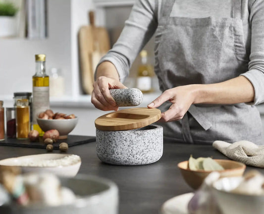 【现货】Joseph Joseph Dash™ Pestle & Mortar with Bamboo Lid