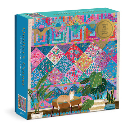 Galison - 1000 Piece Foil Puzzle - Victoria Ball Quilter's Corner