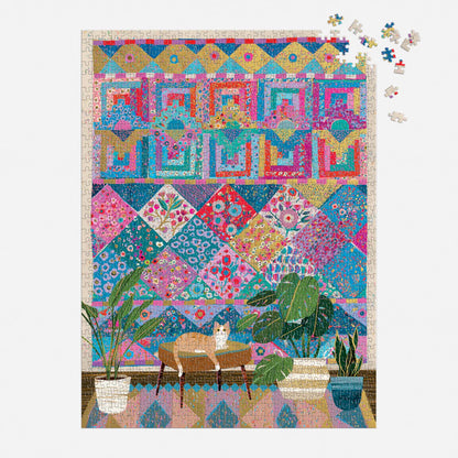 Galison - 1000 Piece Foil Puzzle - Victoria Ball Quilter's Corner