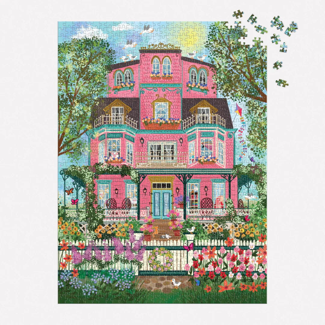 Galison - 1000 Piece Foil Puzzle - Capeside Victorian