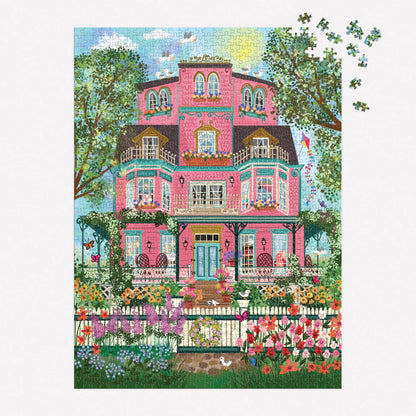 Galison - 1000 Piece Foil Puzzle - Capeside Victorian