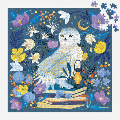 Galison - 500 Piece Foil Puzzle - Celestial Owl