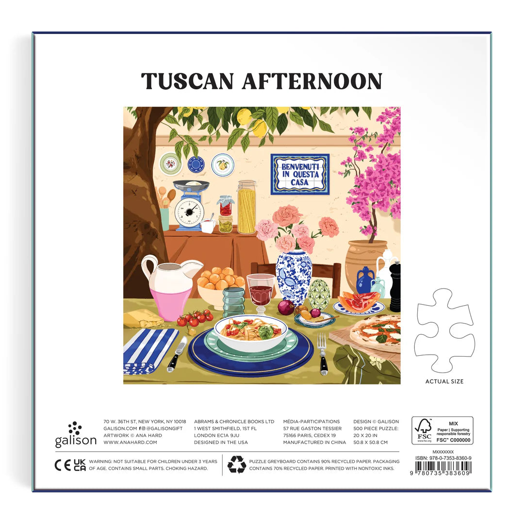 Galison - 500 Piece Puzzle - Tuscan Afternoon