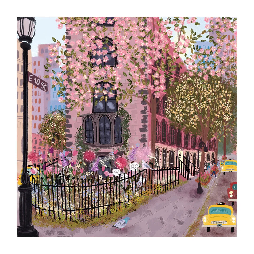 Galison - 500 Piece Puzzle - Blooming Streets