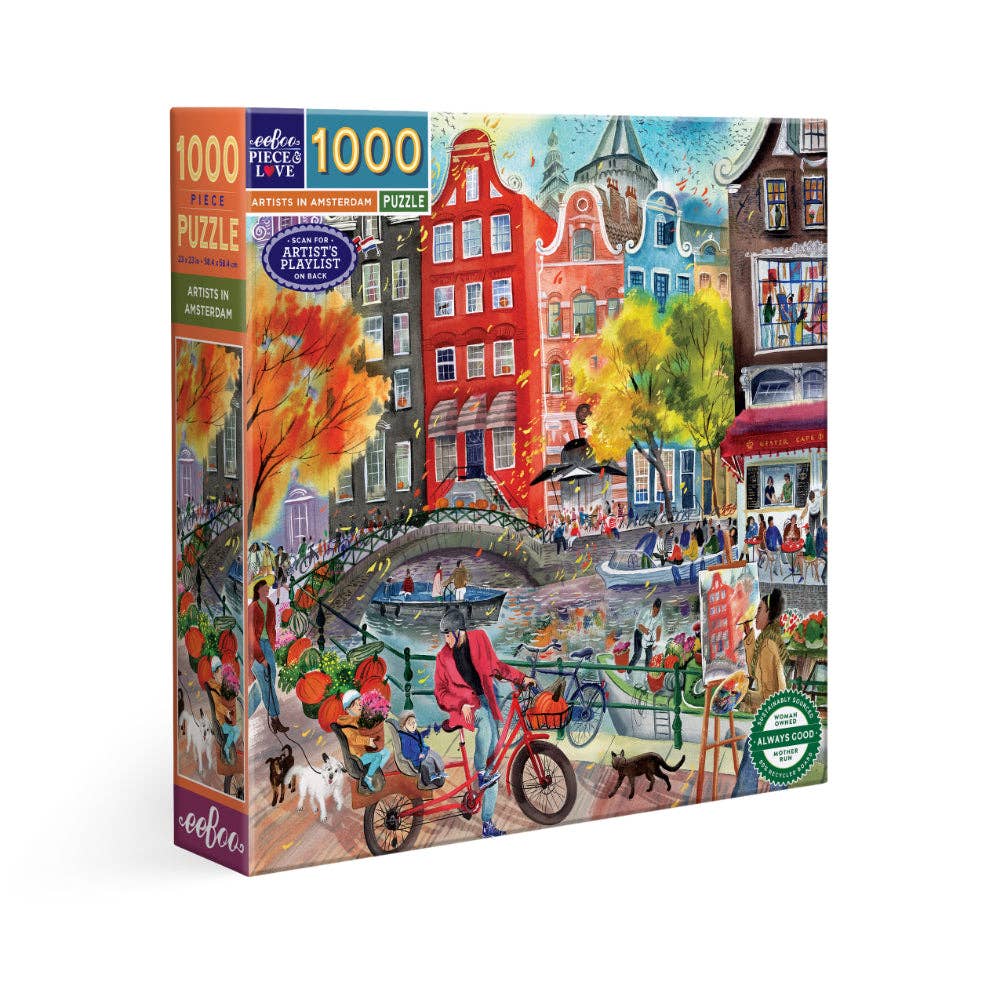 EeBoo 1000 Pc Puzzle - Artists in Amsterdam