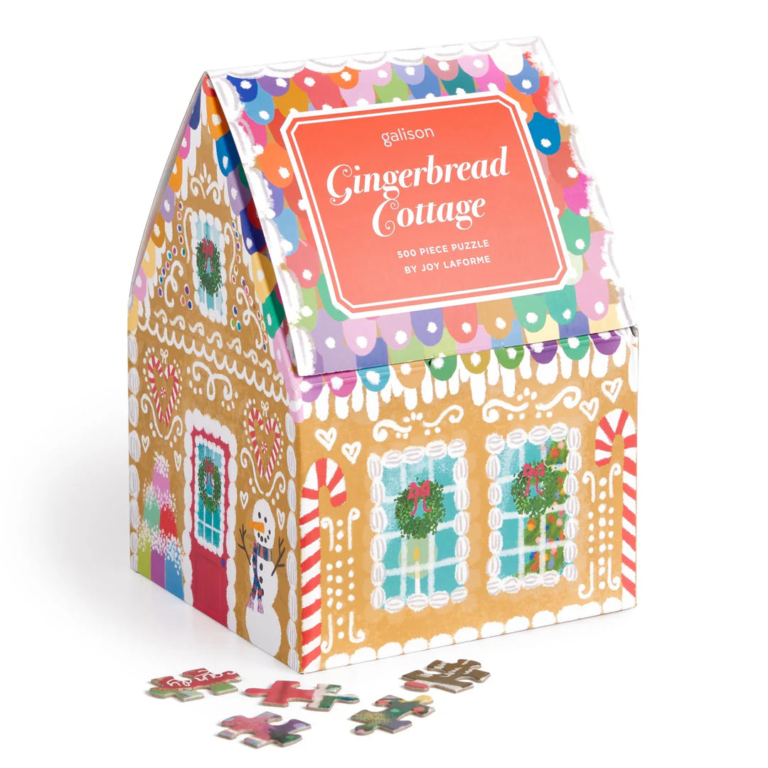 Galison - 500 Piece Puzzle in a House - Gingerbread Cottage